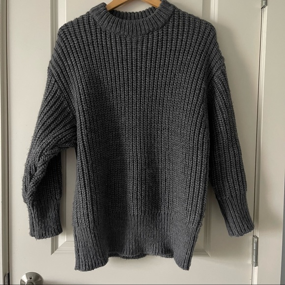 ZARA purl knit oversize fit sweater (M) - Picture 4 of 6
